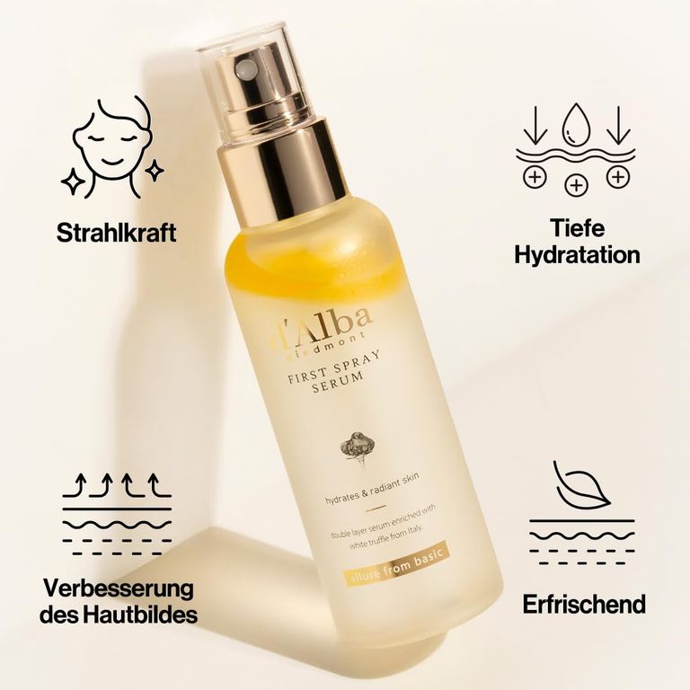 d'Alba First Spray Serum – White Truffle Hydrating Facial Mist for Glowing Skin 100ml