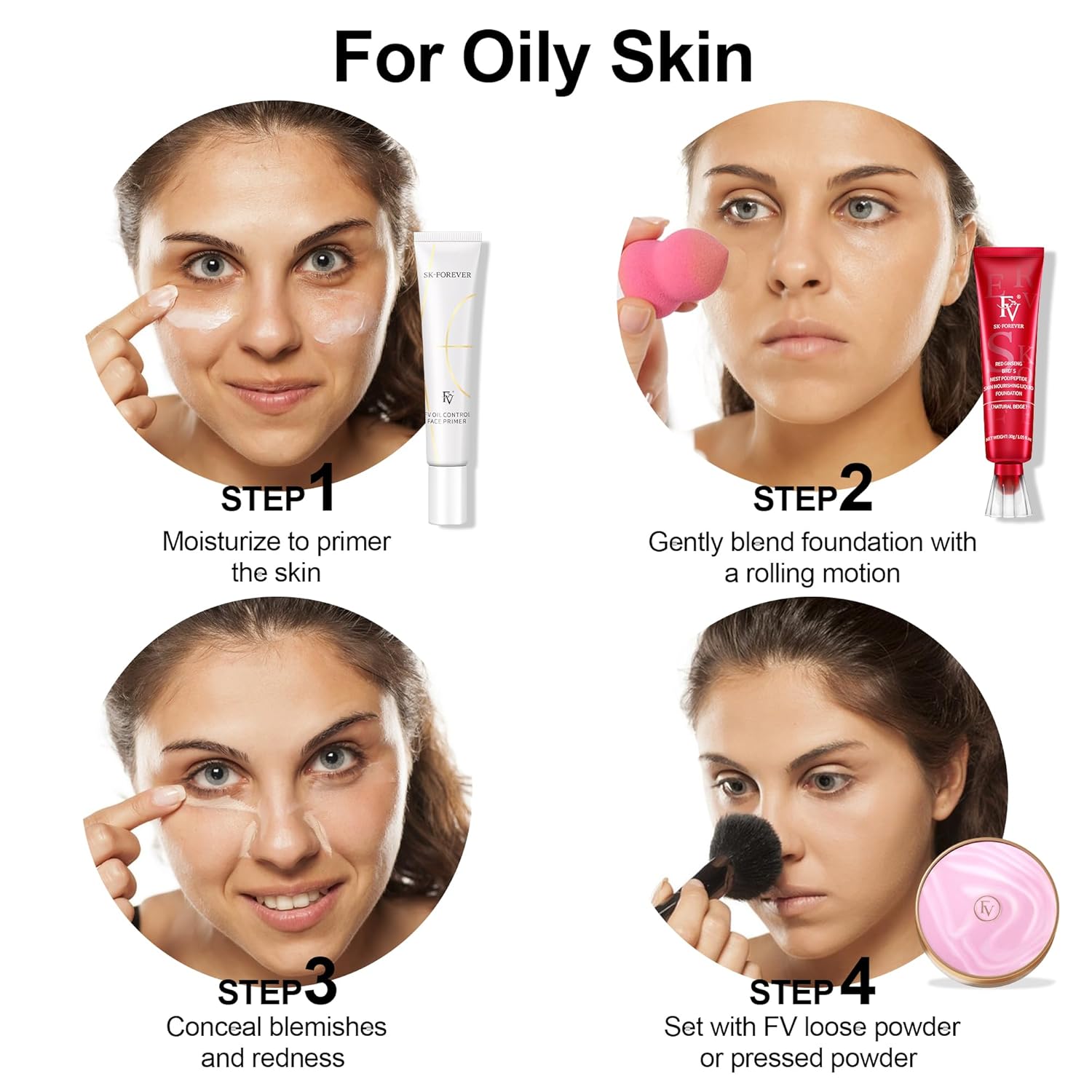 BUNDLE OF 2 FV Waterproof Dewy Foundation with Natural Finish Nourishing 30g