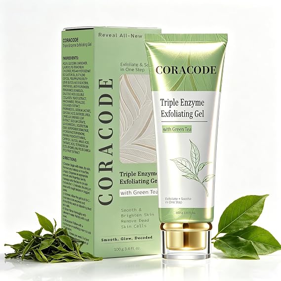 Buy 1 Get 1 FREE CORACODE Triple Enzyme Exfoliating Gel | 100g Each
