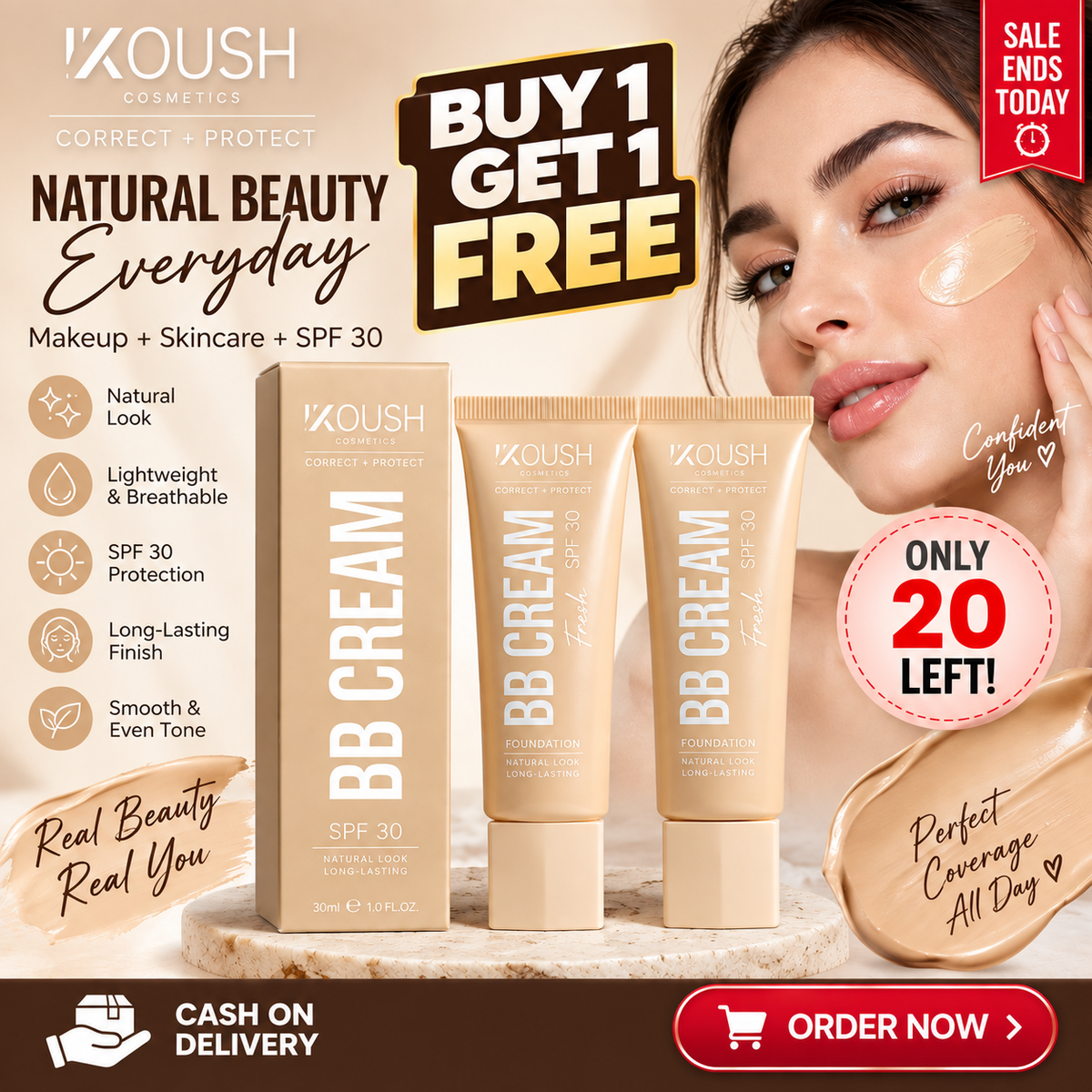BB CREAM FOUNDATION FUSION SPF30 (40ml)