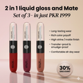 Staze 9To9 Gloss Lock 2-In-1 ( Pack of 3 )