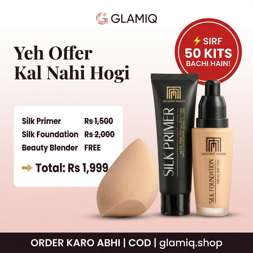 Flawless Base Bundle – Primer, Foundation & Beauty Sponge (Only Rs.1999)
