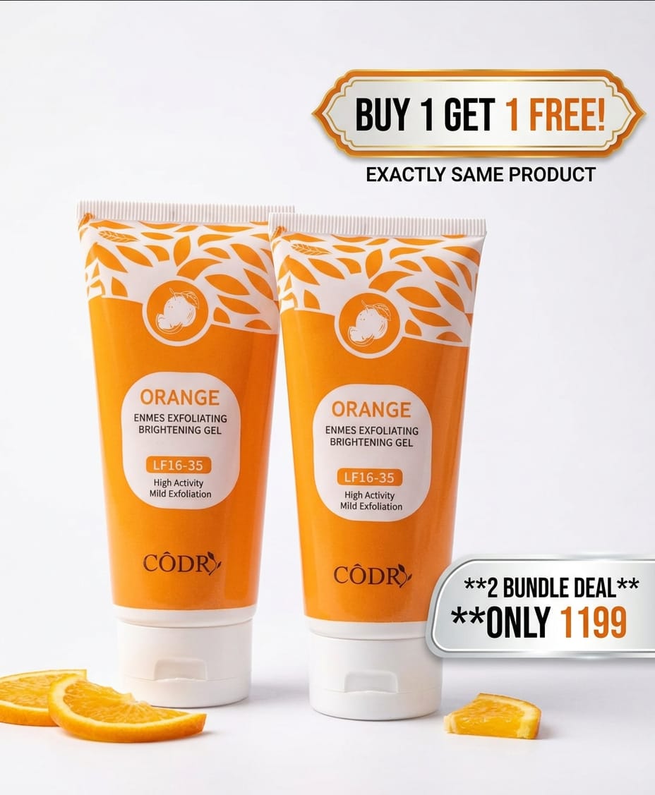 GLAMIQ - CODRA Orange Enzymes Exfoliating Brightening Gel LF16-35 | Natural Face Scrub |
