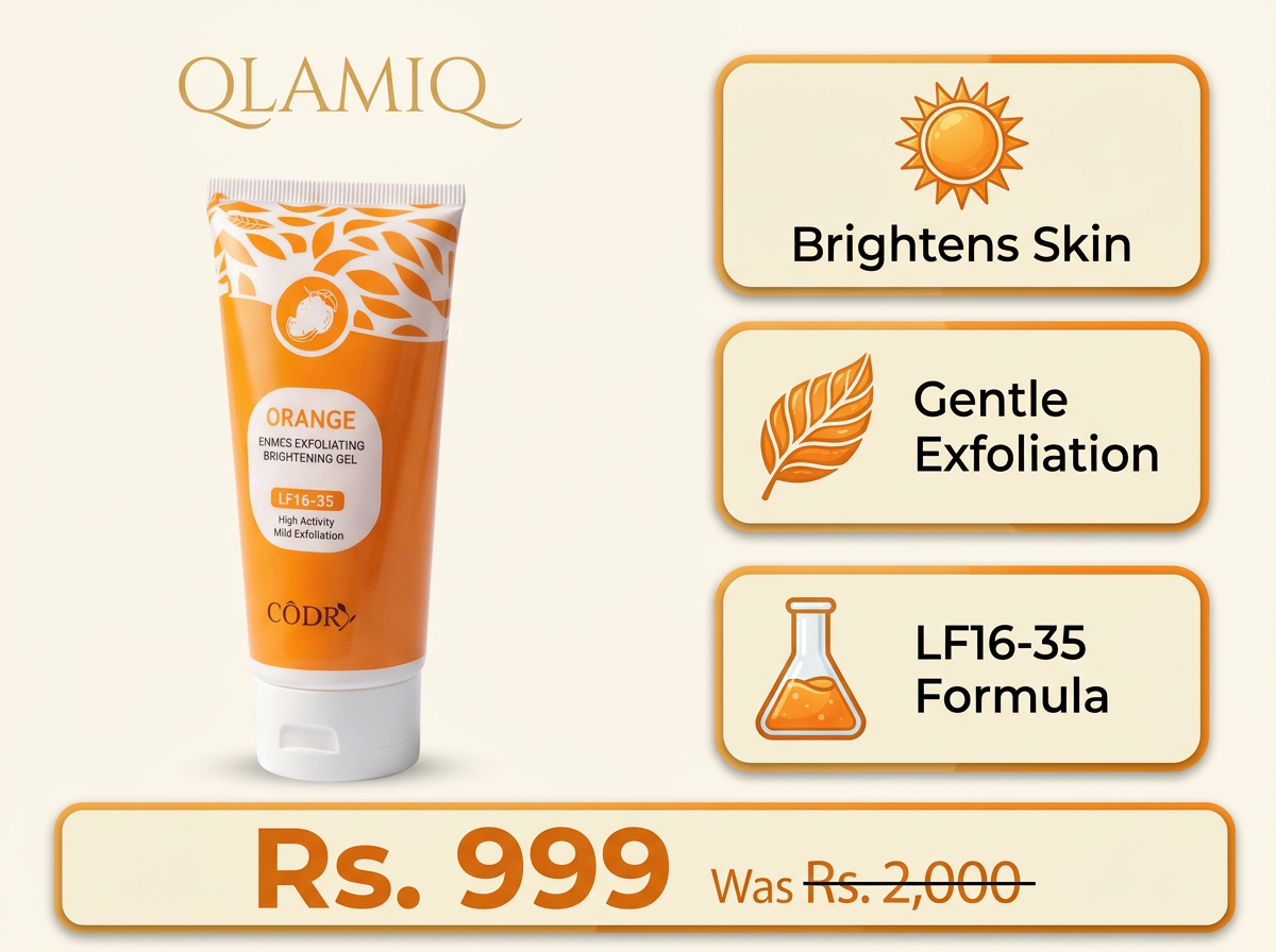 GLAMIQ - CODRA Orange Enzymes Exfoliating Brightening Gel LF16-35 | Natural Face Scrub |