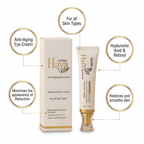 Ultra Haya Anti-Aging Eye Cream - Reduces Wrinkles & Fine Lines - Hyaluronic Acid & Retinol - For All Skin Types - 15g