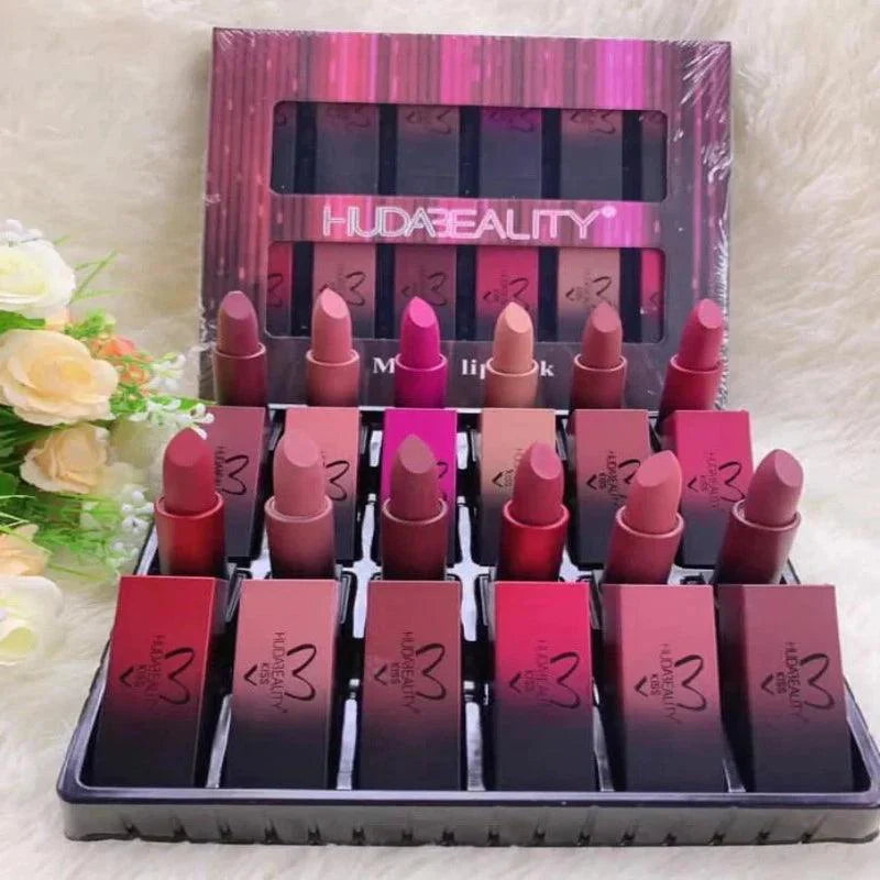 HUDA BEAUTY 12 PC LIPSTICK SET